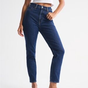 Abercrombie & Fitch High Rise Dark Blue Jeans